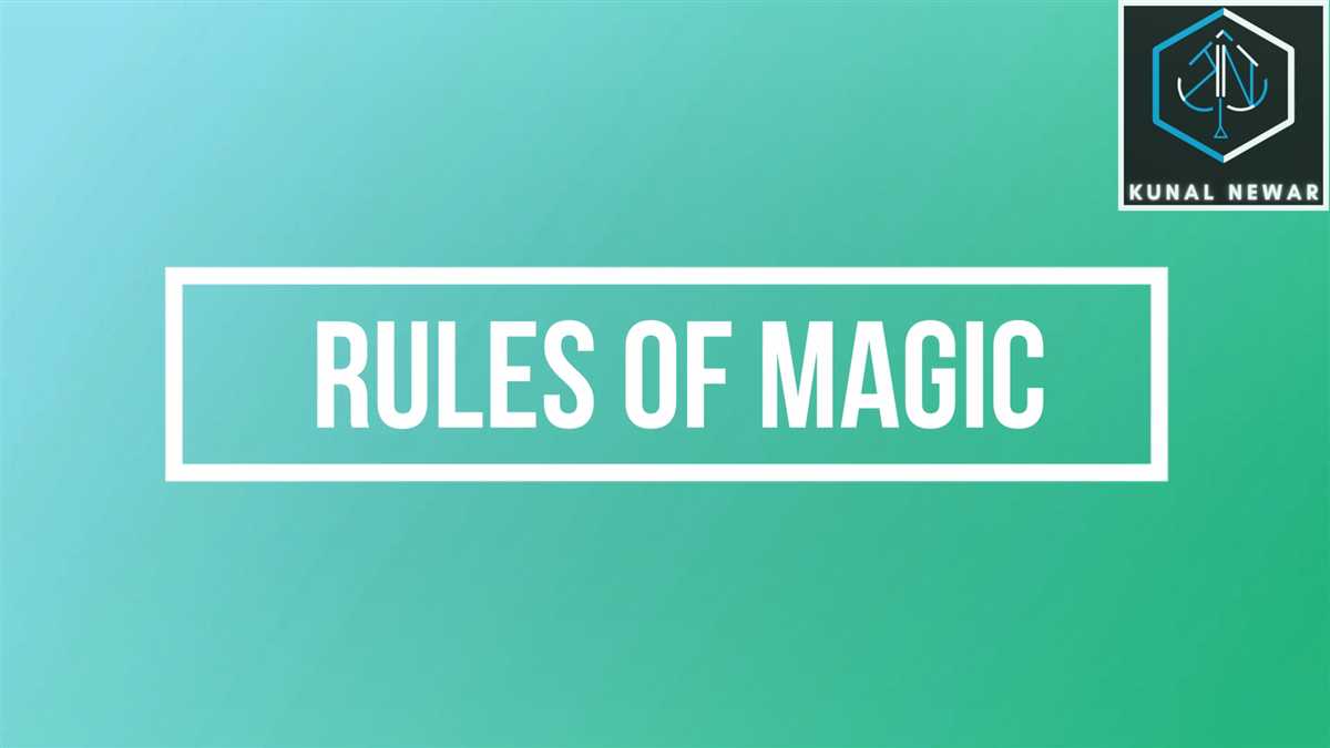 Important Rules in Magic