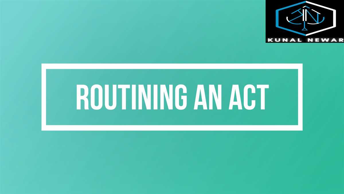 Routining your Acts